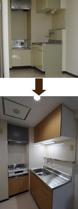 キッチン取替え